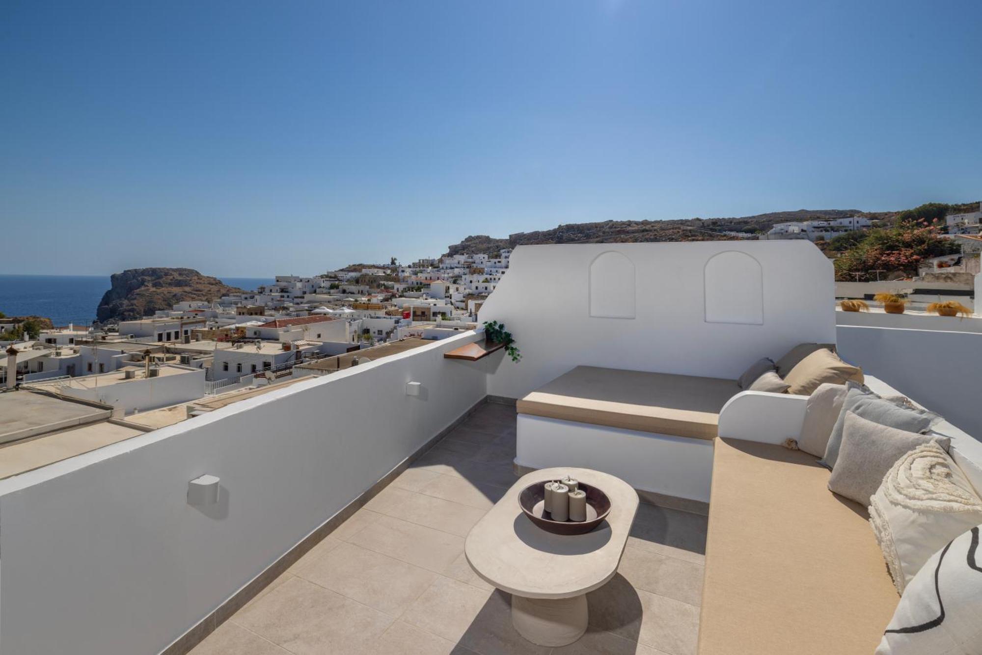 Noema Lindos - Athena Apartment Bagian luar foto